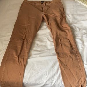 J crew brown slim pants